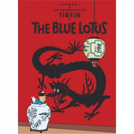 TinTin: Postcard The Blue Lotus 10cm x 15cm