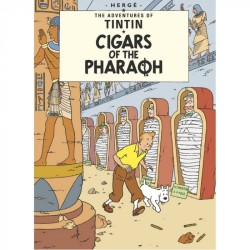 Kuifje: Briefkaart Cigars of the Pharaoh 10cm x 15cm