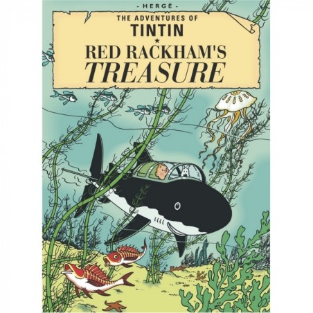 TinTin: Postcard Red Rackham's Treasure 10cm x 15cm