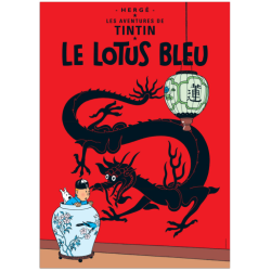 Kuifje: Le Lotus Bleu Poster 60 cm x 40 cm