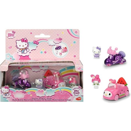 Hello Kitty: Dazzle Dash 2-pack - Macaroon Scooter & Melody