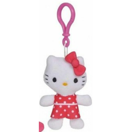 Hello Kitty: Red Dress Plush Bagclip 10 cm