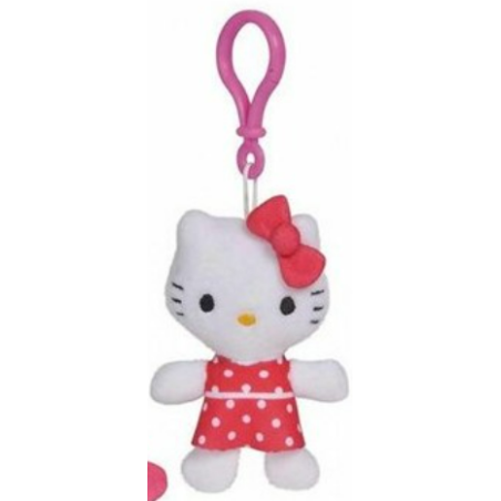 Hello Kitty: Red Dress Plush Bagclip 10 cm Hello Kitty: Red Dress Plush Bagclip 10 cm