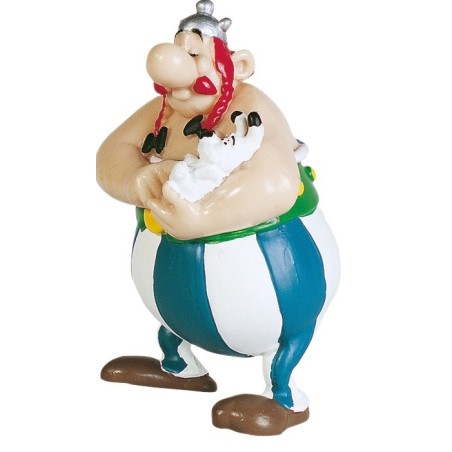 Asterix: Obelix Holding Dogmatix PVC Figure 7 cm