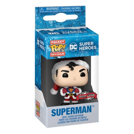 Funko Pop! Keychain: DC - Holiday Superman
