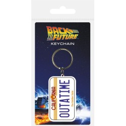 Back to the Future: Outatime License Plate Rubber Keychain 6 cm