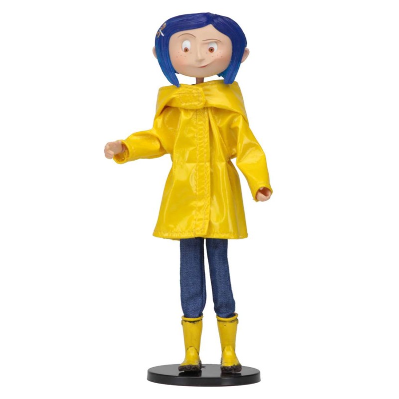 Coraline: Coraline in Rain Coat Bendy Fashion Doll 18 cm