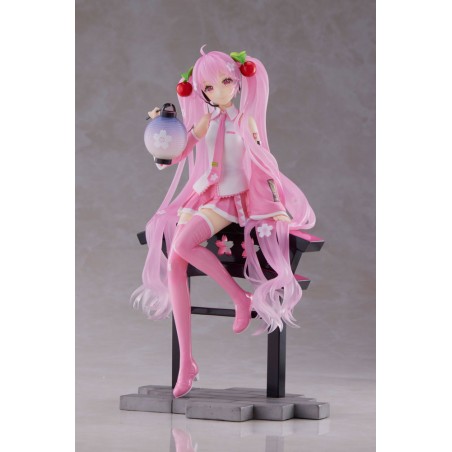 Sakura Miku AMP+ PVC Statue Sakura Lantern Ver. 20 cm