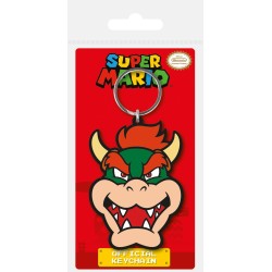 Super Mario: Bowser Rubber Keychain 6 cm