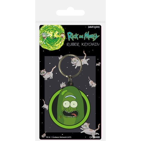 Rick and Morty Rubber Keychain Pickle Rick 6 cm