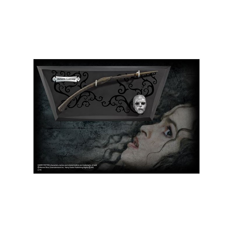 Harry Potter: Zauberstab Bellatrix Lestrange mit Wanddisplay