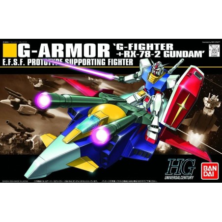 Gundam Model Kit: G-Armor: G-fighter + RX-78-2 Gundam HGUC 1/144