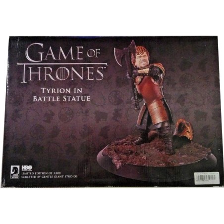 Game of Thrones: Tyrion in Battle Statue (box damage)