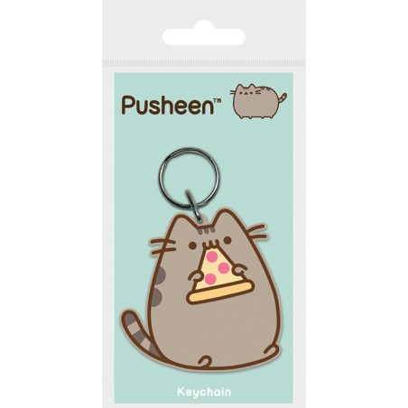 Pusheen: Pusheen with Pizza Rubber Keychain