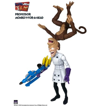 Earthworm Jim: Professor Monkey-For-A-Head Action Figure 28 cm