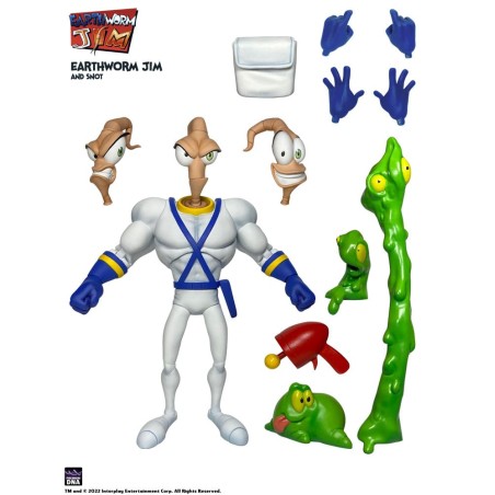 Earthworm Jim: Earthworm Jim & Snot Action Figure 15 cm