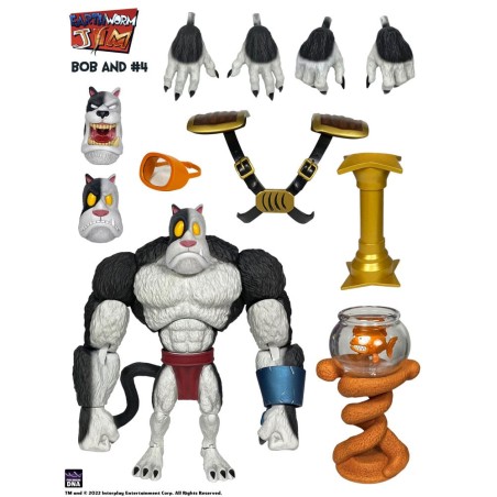 Earthworm Jim: Bob the Killer Goldfish & Number 4 Action Figure