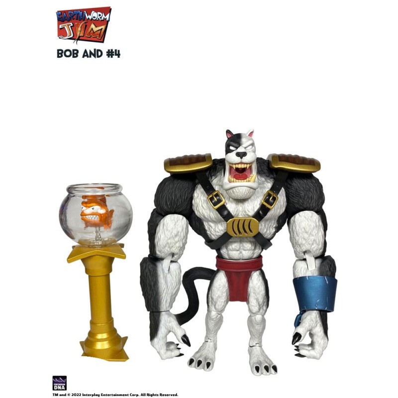 Earthworm Jim: Bob the Killer Goldfish & Number 4 Action Figure