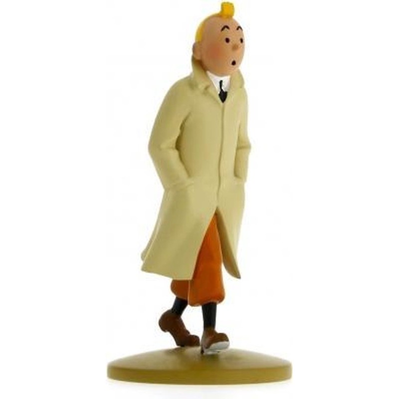 Tintin: Tintin with trench 12 cm