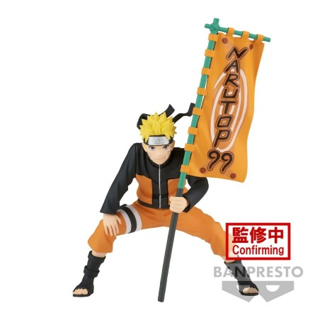 Naruto Shippuden: Naruto with Naruto 99 Flag Figure 11 cm