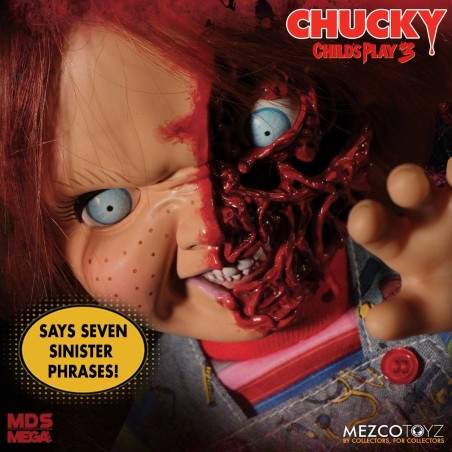 Child´s Play 3 Designer Series Talking Pizza Face Chucky 38 cm Child´s Play 3 Designer Series Talking Pizza Face Chucky 38 cm