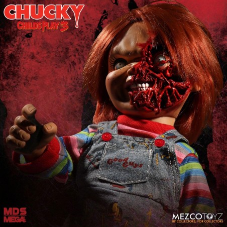 Child´s Play 3 Designer Series Talking Pizza Face Chucky 38 cm Child´s Play 3 Designer Series Talking Pizza Face Chucky 38 cm