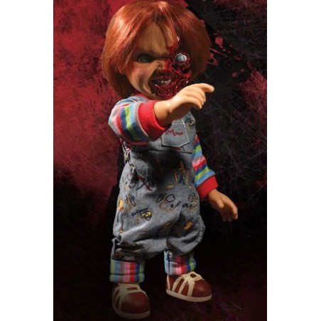 Child´s Play 3 Designer Series Talking Pizza Face Chucky 38 cm Child´s Play 3 Designer Series Talking Pizza Face Chucky 38 cm