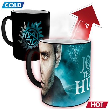 Supernatural - Mug Heat Change - 320 ml - Sam and Dean Symbol
