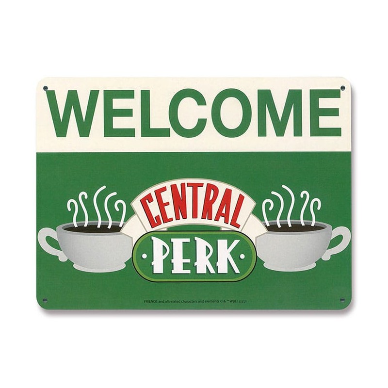 Friends: Central Perk Welcome Tin Sign 15 x 21 cm