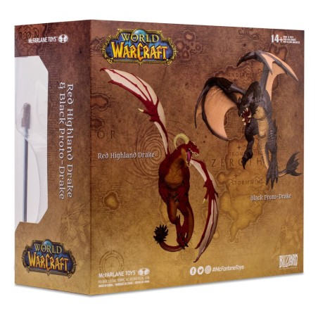 World of Warcraft: Red Highland Drake & Black Proto-Drake