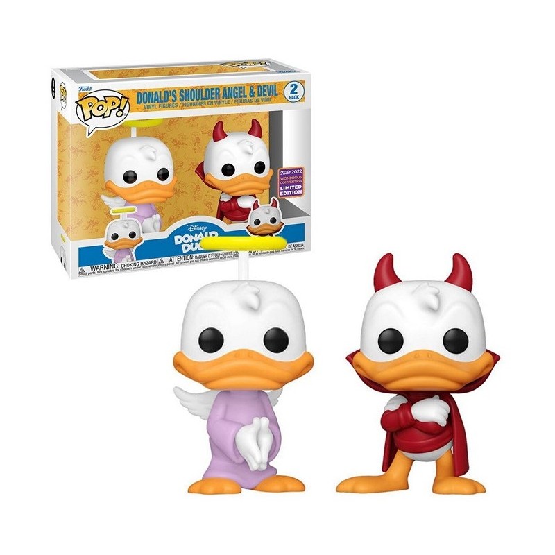 Funko Pop! Disney: Donald Duck Shoulder Angel & Demon 2-pack