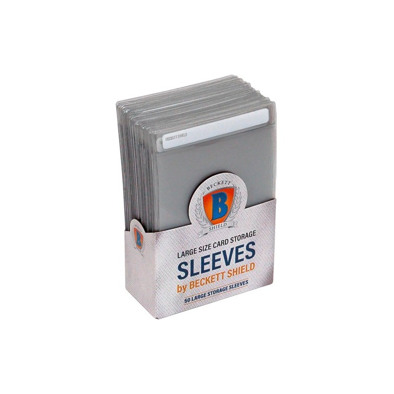 Beckett Shield: Large Size Card Storage Sleeves (50)