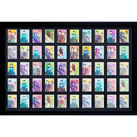 Trading Card Collector Frame 50 Position Black (91.5x61cm)