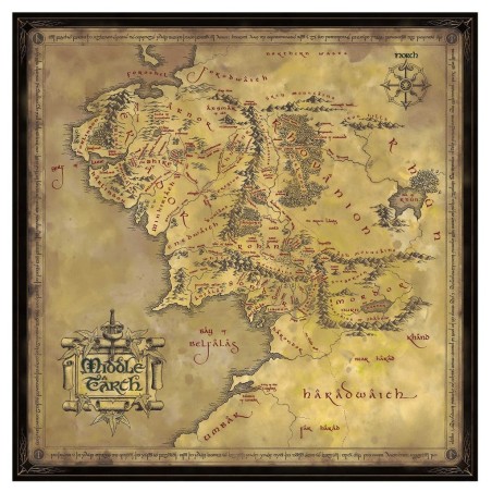 The Lord of the Rings: Middle-Earth Map 1000 Piece Puzzle