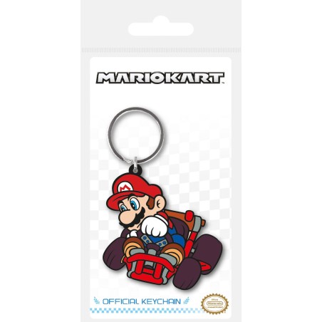 Super Mario: Mario Kart Rubber Keychain 6 cm