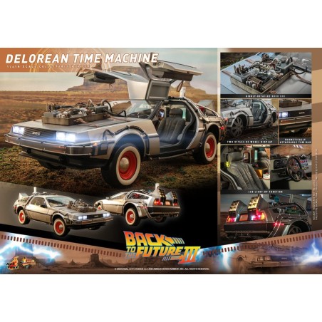 Hot Toys Back to the Future III: DeLorean Time Machine 1/6