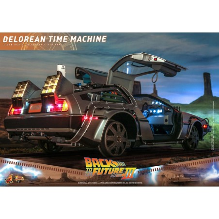 Hot Toys Back to the Future III: DeLorean Time Machine 1/6