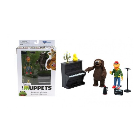 The Muppets Select Action Figure Rowlf & Scooter Set