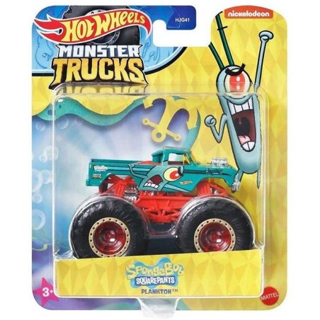 Hot Wheels Spongebob Die cast Monster Trucks 1:64 Plankton