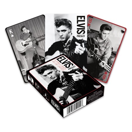Elvis: Black and White Playing Cards