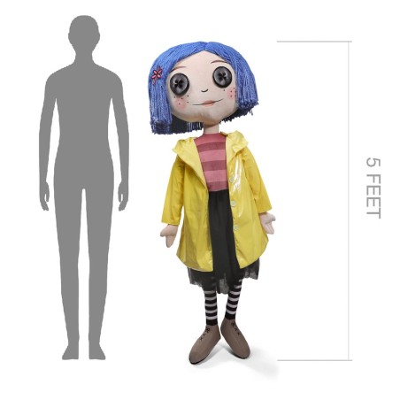 Coraline: Plush Figure with Button Eyes (Stand) 152 cm