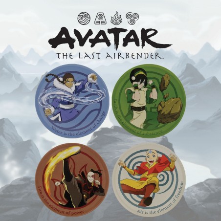 Avatar: The Last Airbender - Embossed Metal Coasters 4-pack
