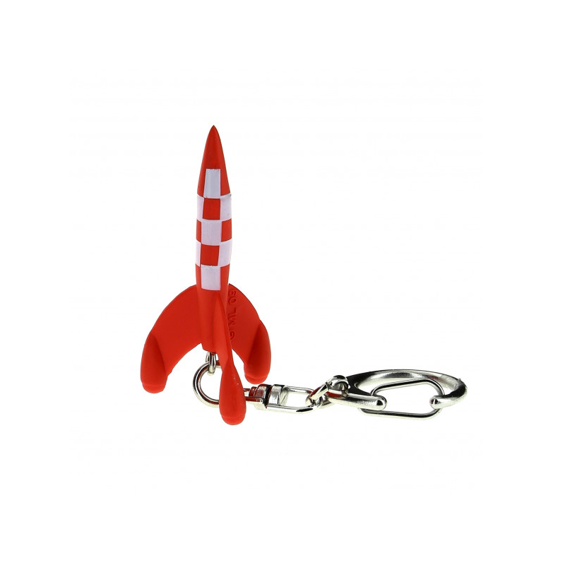 Kuifje: Raket PVC sleutelhanger 5.5 cm