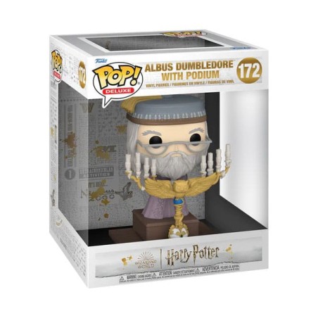 Funko Pop! Harry Potter: Albus Dumbledore with Podium (Deluxe)