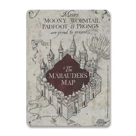 Harry Potter: Marauders Map Tin Sign 15 x 21 cm