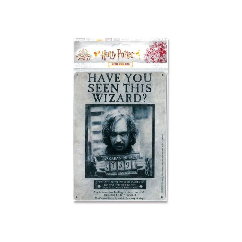 Harry Potter: Sirius Black Wanted Tin Sign 15 x 21 cm