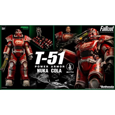 Fallout: T-51 Nuka Cola Power Armor 1/6 Action Figure 37 cm