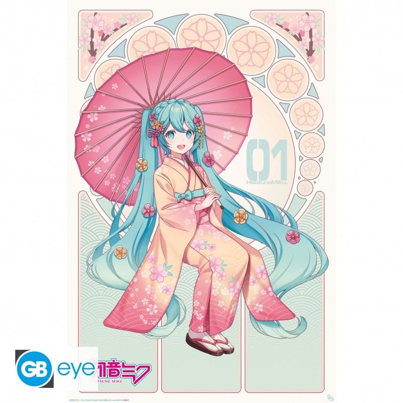 Poster: Hatsune Miku - Sakura Kimono