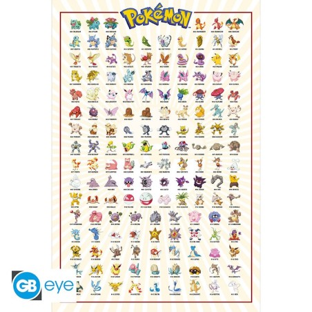 Poster: Pokémon - Kanto 151