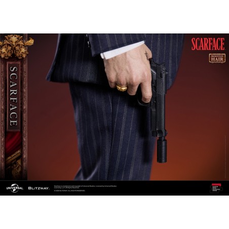 Scarface: Tony Montana (Rooted Hair Version) 1:4 Scale Statue